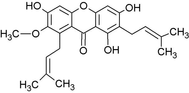 C:\Users\Gunjan\Google Drive\Dipita-Gunjan IMP Folder\SUBMISSIONS\Dipita\TE_Review_p53_language\Figures\Chemical structures new with CH3\Table 9\table9_alphamangostin_x.tif