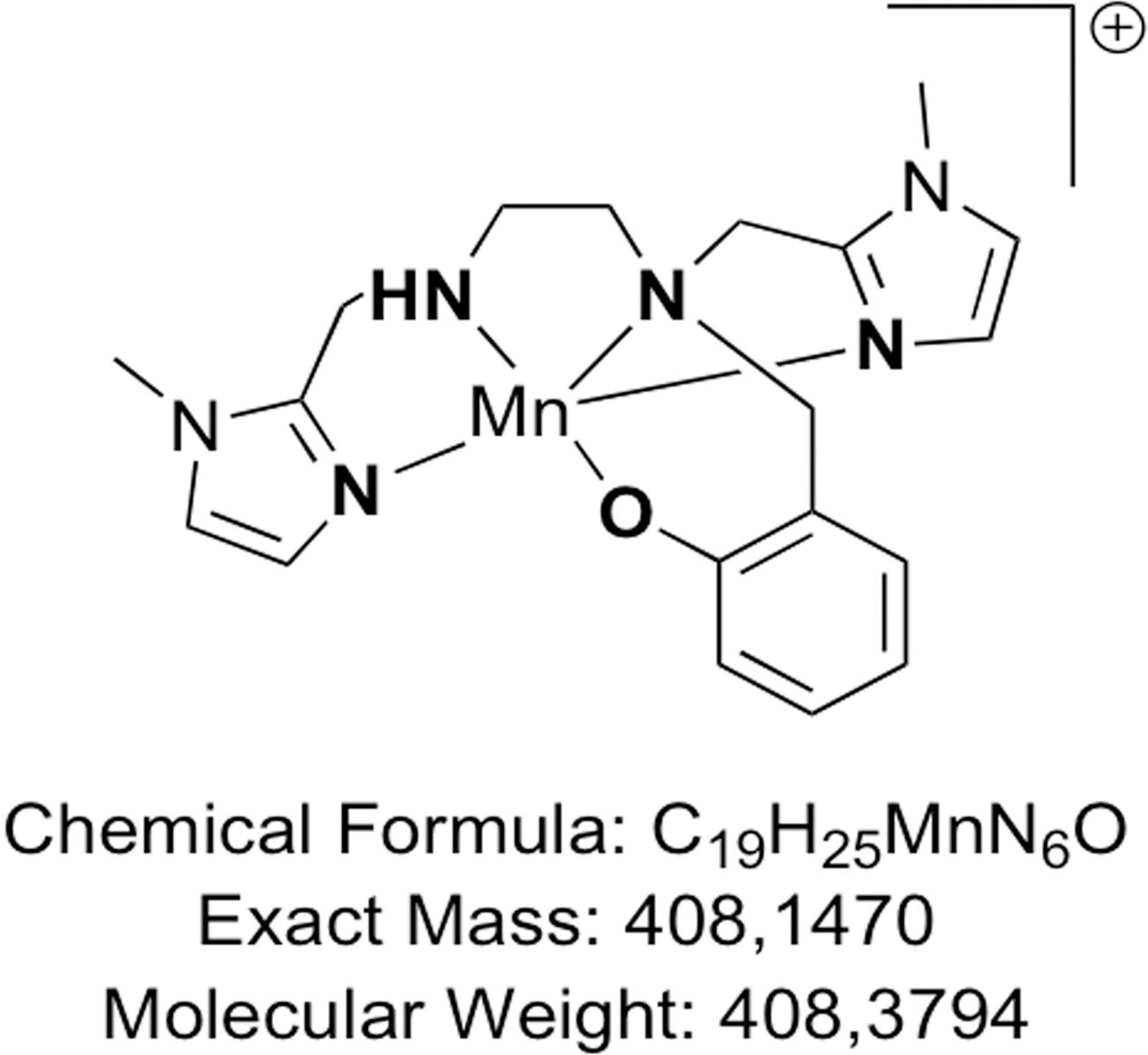 The chemical structure of the 1,2-diaminoethane-based Mn (II) complex