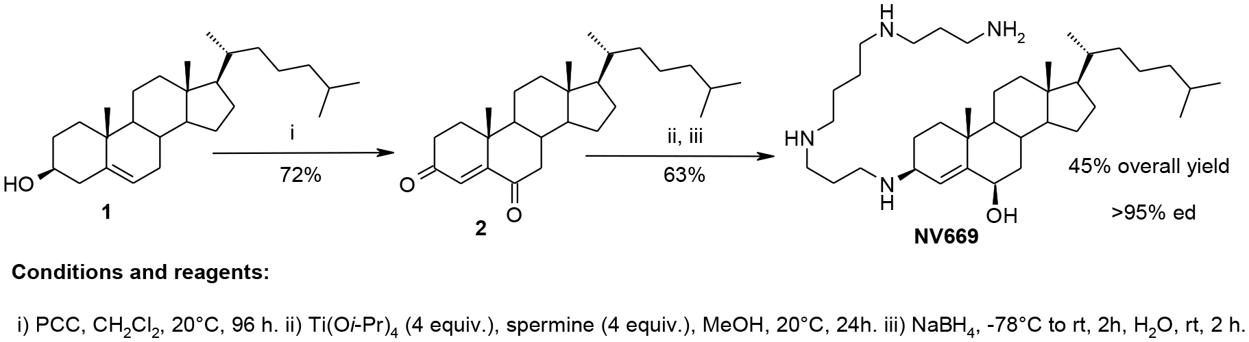 Synthesis of NV669