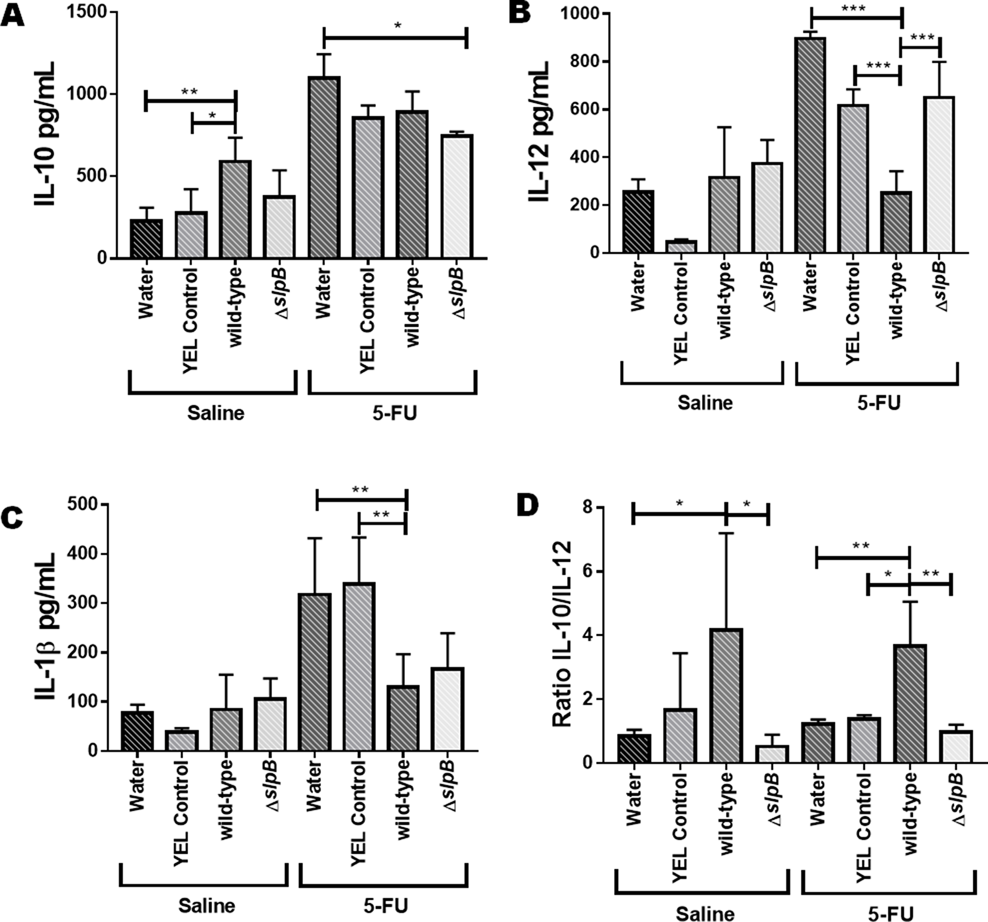 Propionibacterium freudenreichii WT strain reduces the pro-inflammatory cytokine IL-12 production during 5-FU-induced mucositis