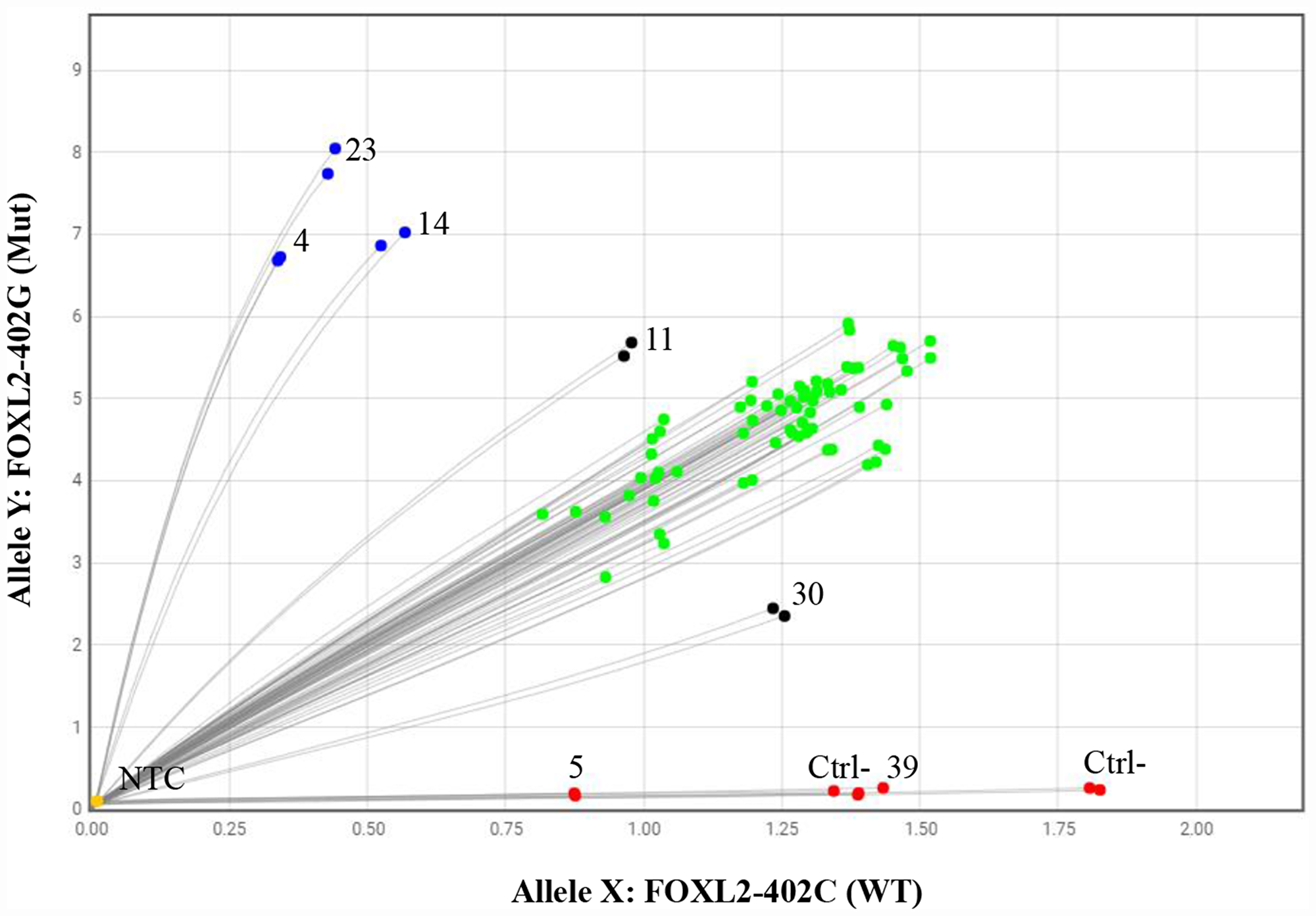 The qPCR allelic discrimination assay