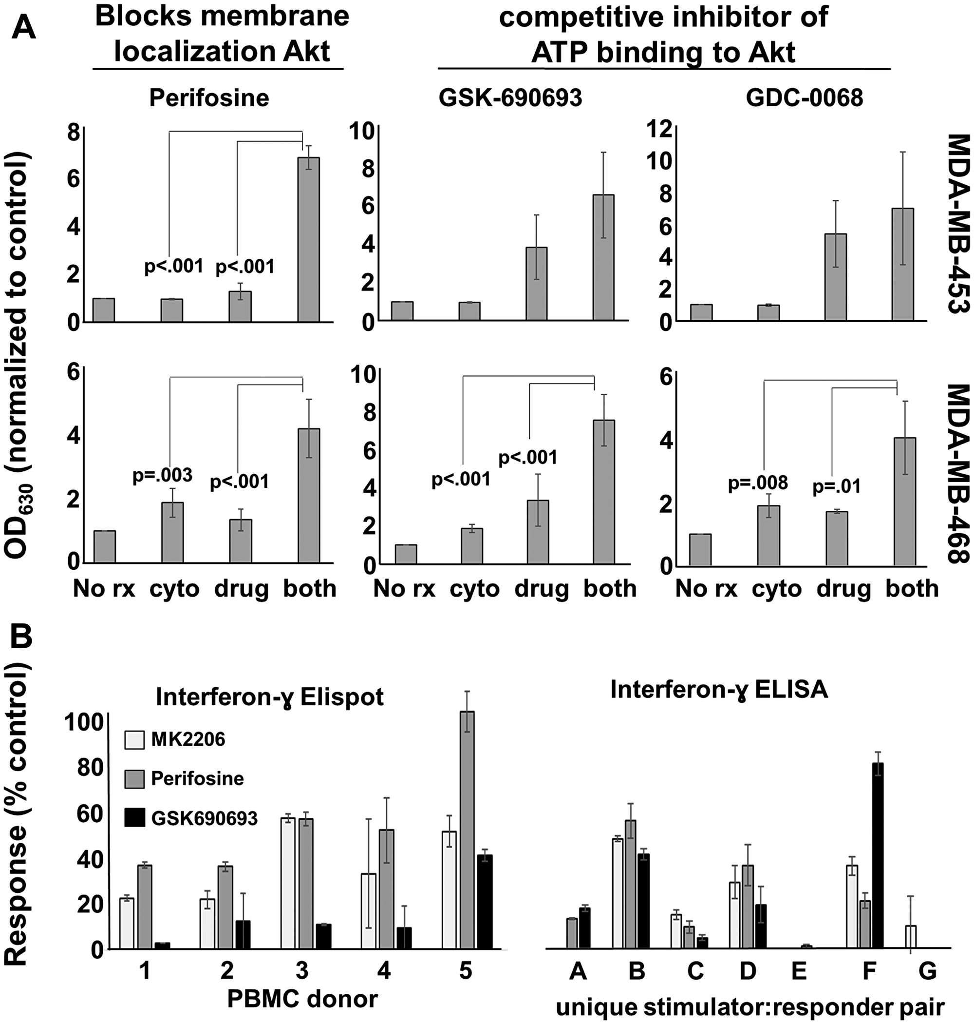 Other Akt antagonists display similar apoptosis-inducing and T-cell inhibitory properties as MK-2206