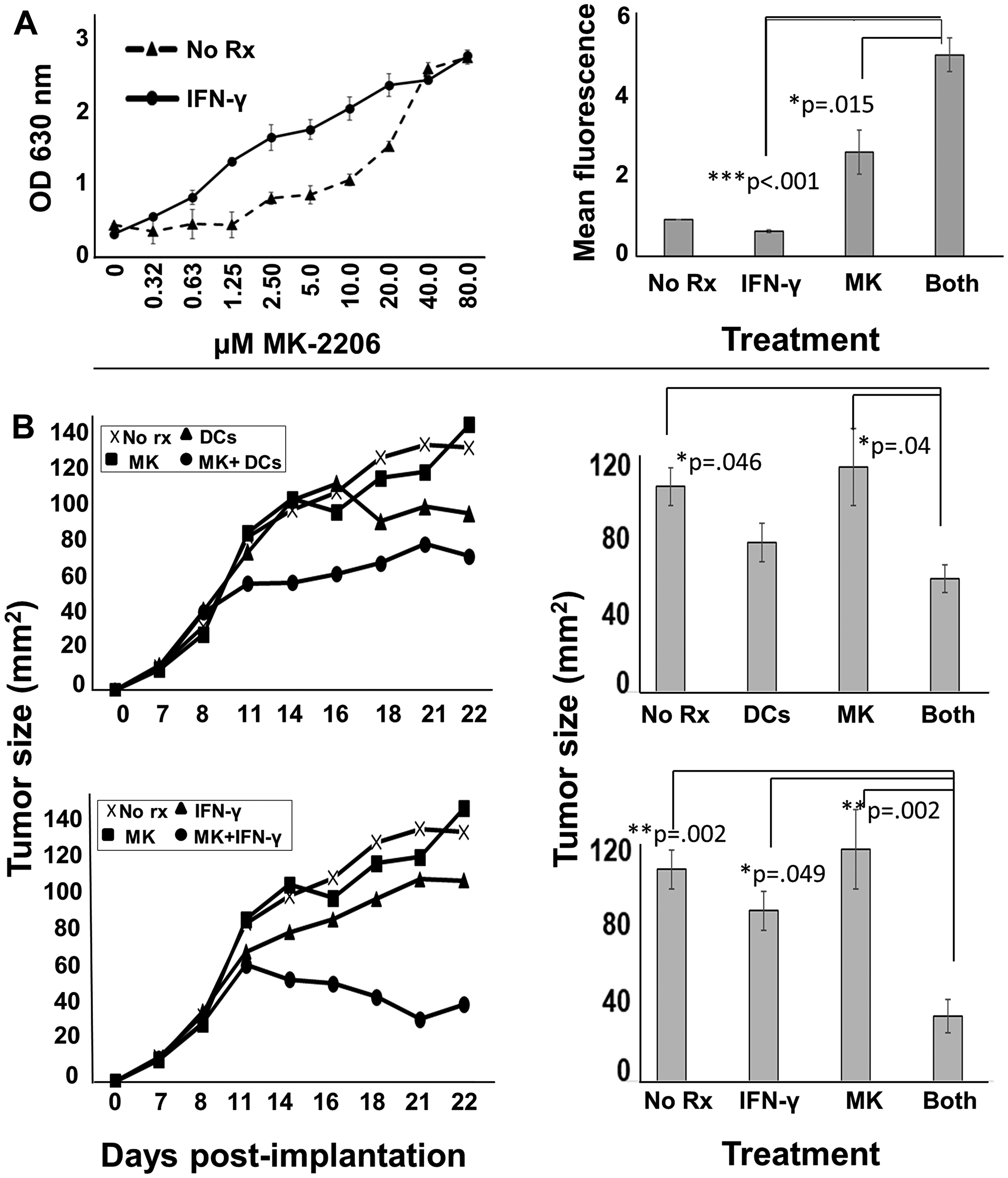 MK-2206 in conjunction with immunotherapy slows progression of rodent HER-2pos tumors