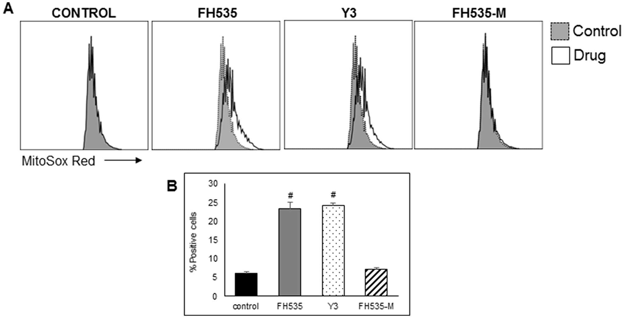 FH535 and its derivative Y3 increases mitochondrial superoxide generation in Huh7 cells
