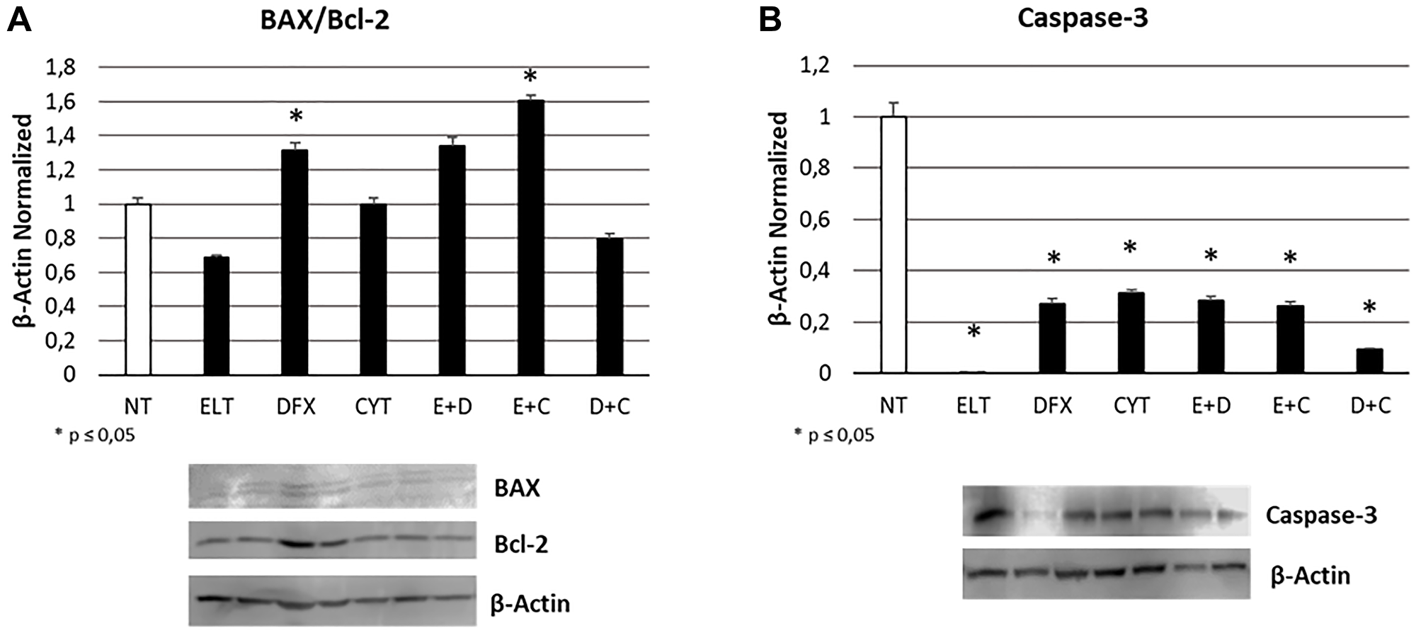 Effect of 48-hour treatments on apoptosis
