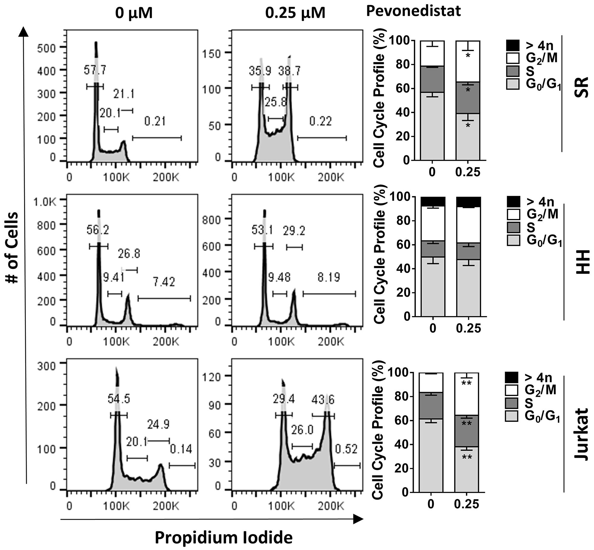 Pevonedistat induces cell cycle arrest