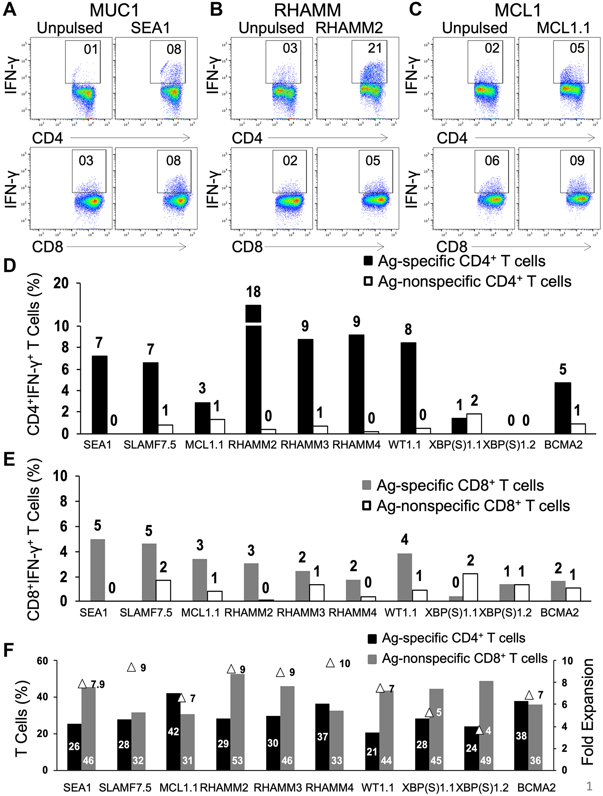 Natural CD4+ and CD8+ T cells from unfractionated healthy donor PBMCs are activated and readily propagated by peptides in an Ag-specific manner