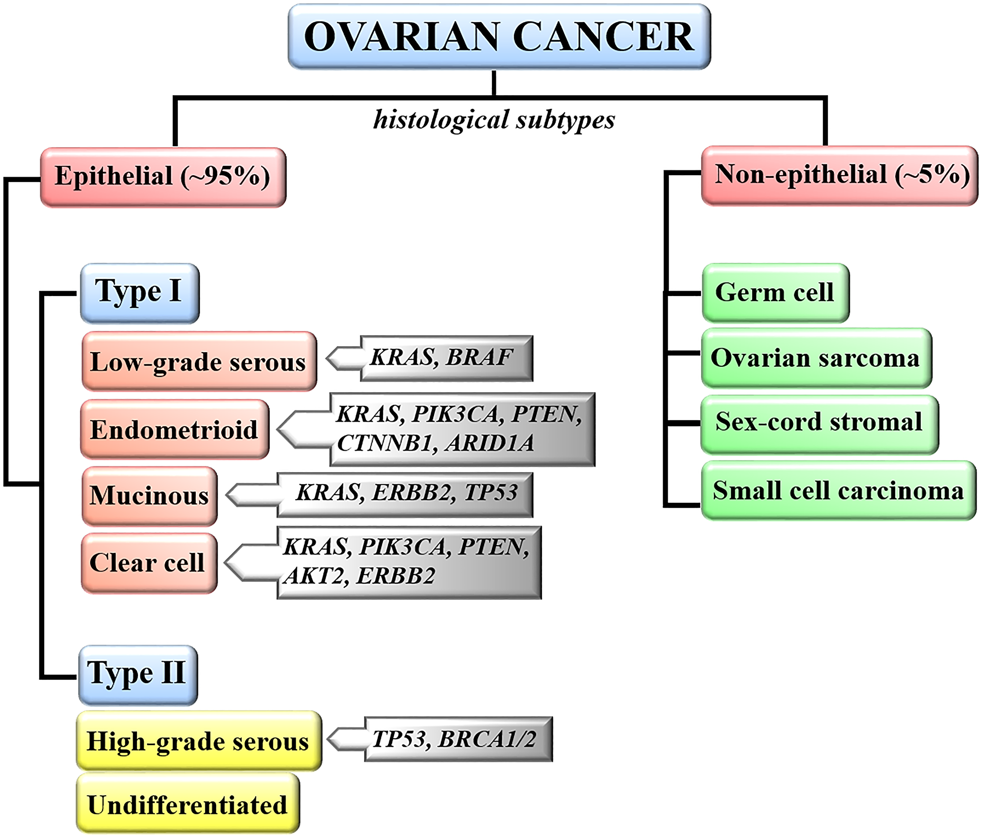 Classification of ovarian malignancies